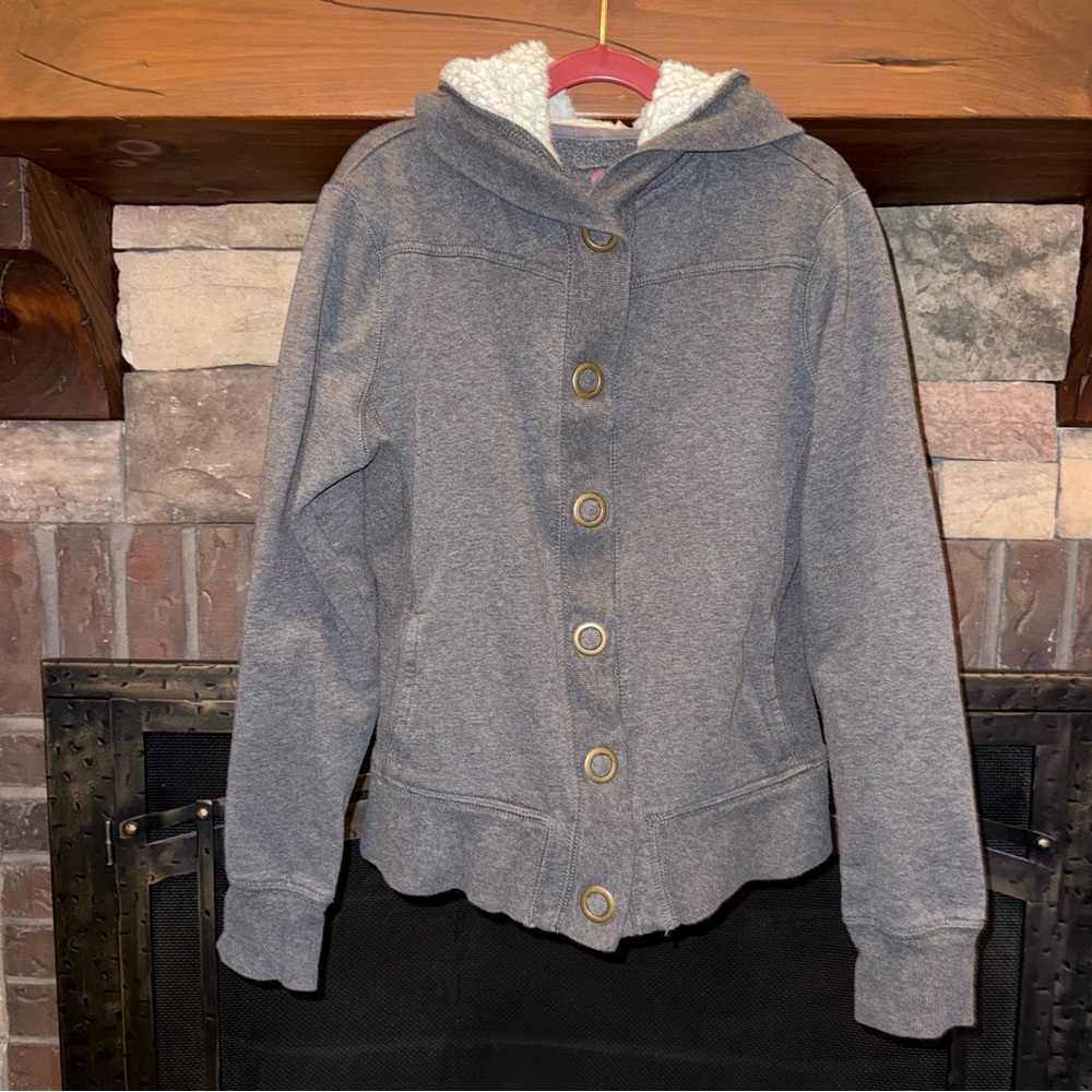 Cozy Gray Button-Up Jacket
